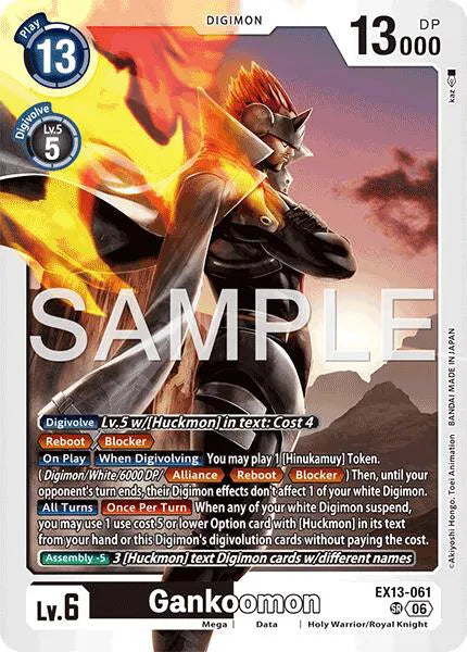 Gankoomon EX13-061 SR (Chivalrous XIII)