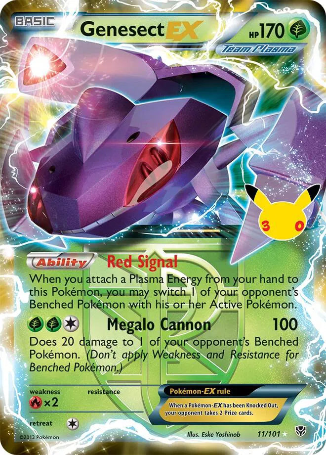 Genesect EX (Team Plasma) 11/101 (30th Celebration: Classic Collection)