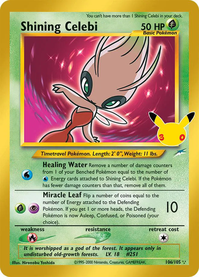 Shining Celebi 106/105 (30th Celebration: Classic Collection)