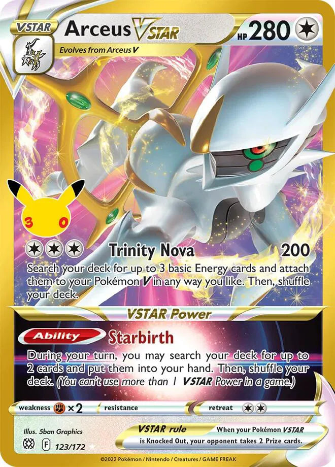 Arceus VSTAR 123/172 (30th Celebration: Classic Collection)