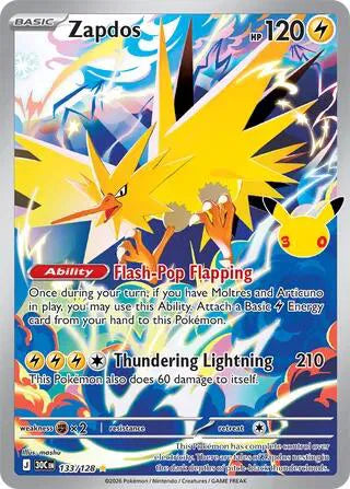 Zapdos 133/128 (30th Celebration)