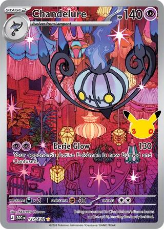 Chandelure - 137/128 - ME: 30th Celebration (30C)