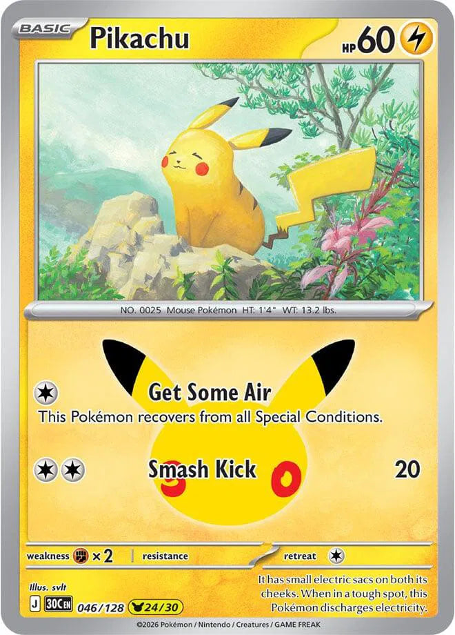Pikachu 046/128 (30th Celebration)