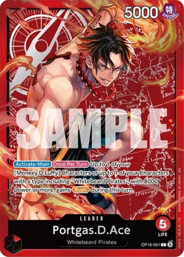 (Ace Deck) Portgas.D.Ace  From (Set Sail Deck Set)