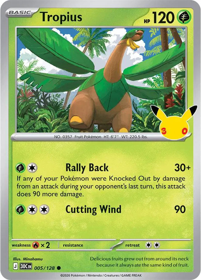 Tropius 005/128 (30th Celebration)
