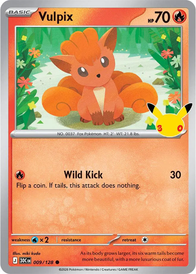 Vulpix 009/128 (30th Celebration)