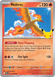 Moltres 011/128 (30th Celebration)