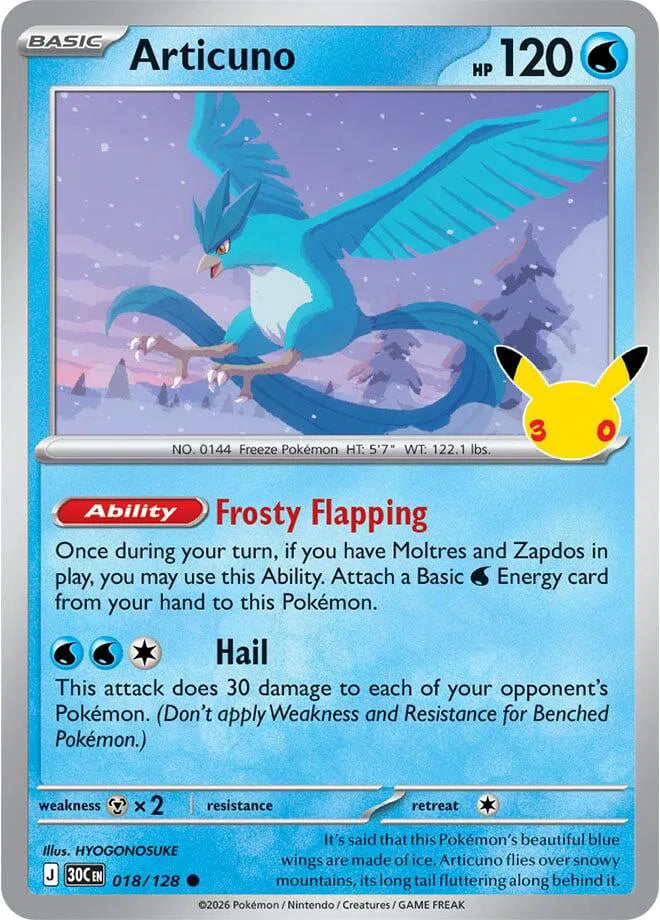 Articuno 018/128 (30th Celebration)