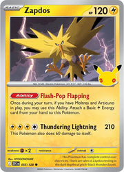 Zapdos 055/128 (30th Celebration)