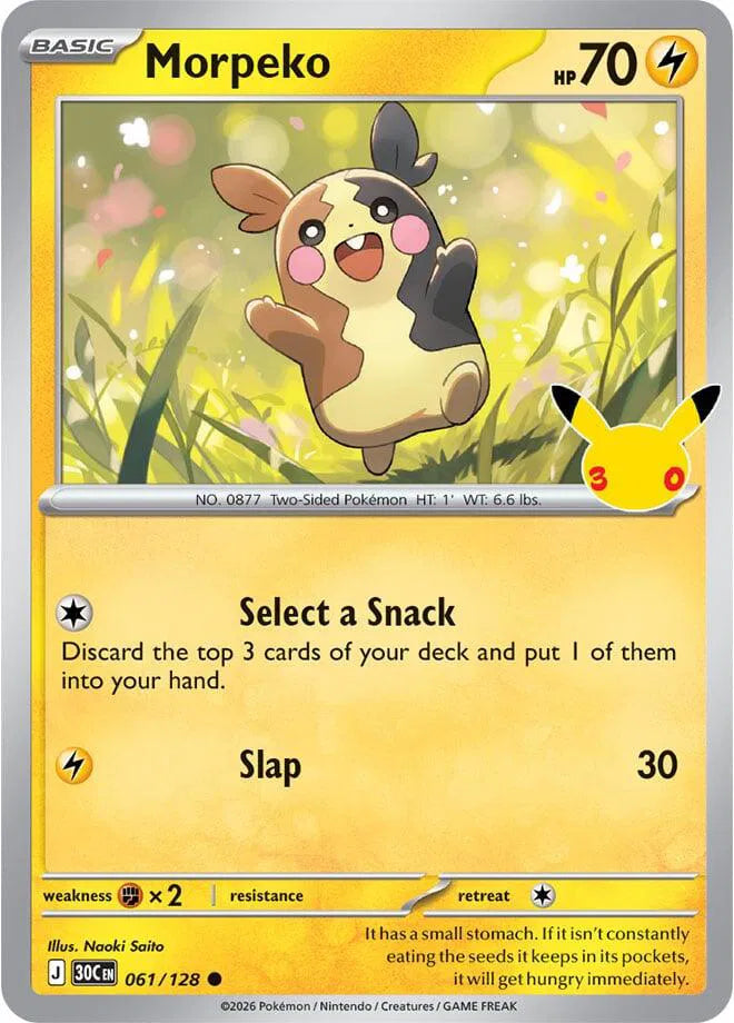 Morpeko 061/128 (30th Celebration)