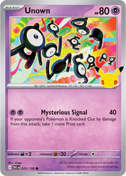 Unown 072/128 (30th Celebration)
