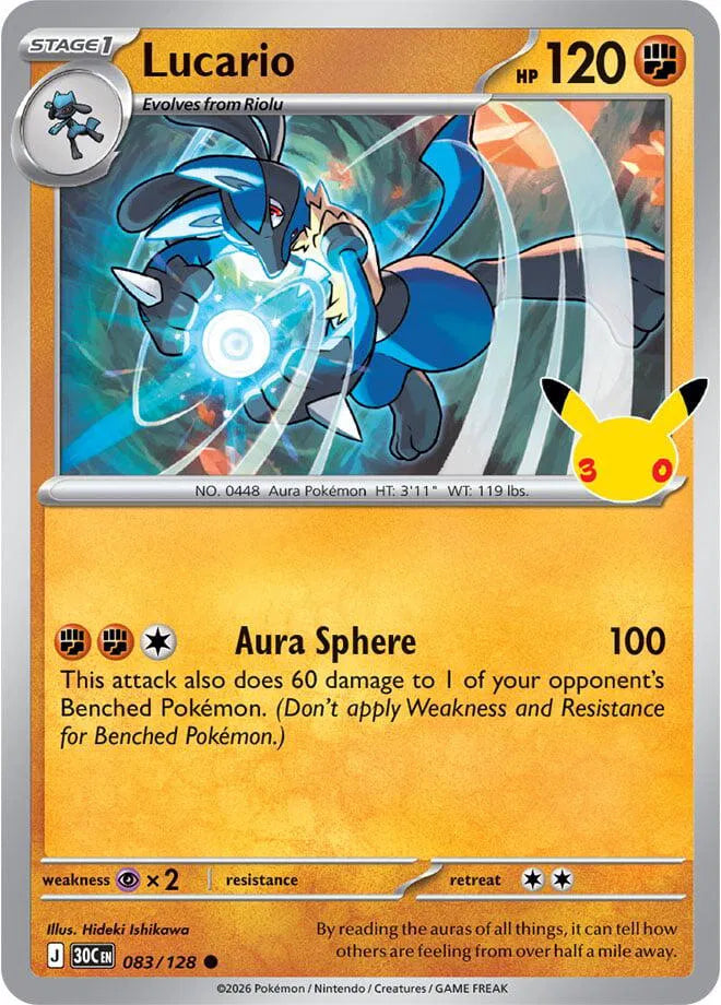 Lucario 083/128 (30th Celebration)
