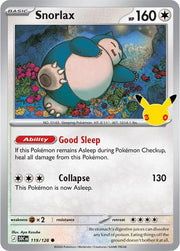 Snorlax 119/128 (30th Celebration)