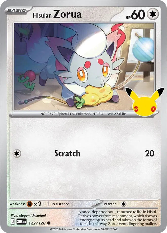 Hisuian Zorua 122/128 (30th Celebration)