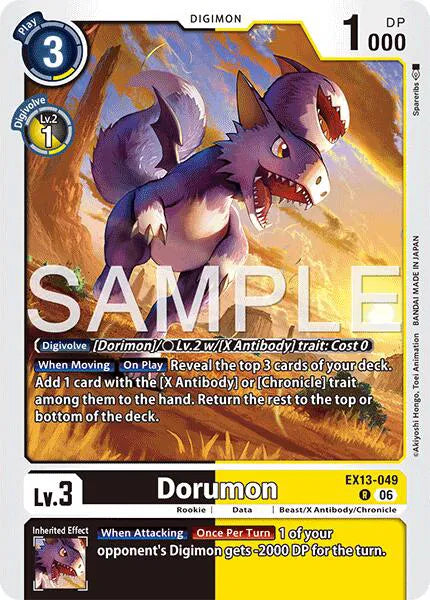 Dorumon EX13-049 R (Chivalrous XIII)