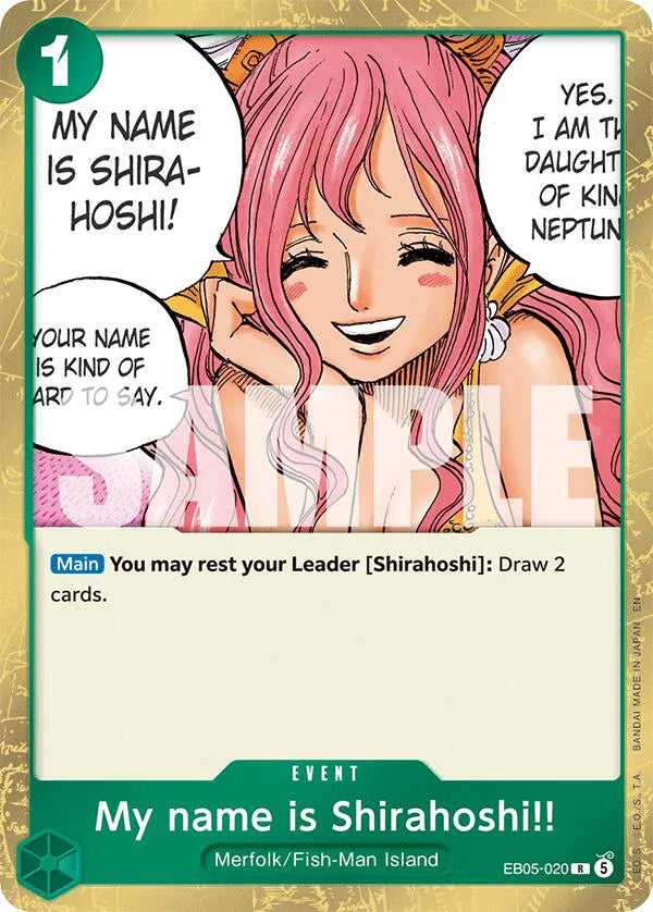 My name is Shirahoshi!! EB05-020 (Extra Booster: One Piece Heroine's Edition Vol. 2)