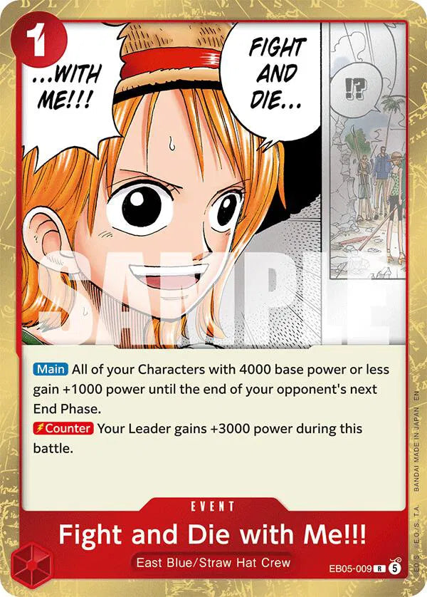 Fight and Die with Me!!! EB05-009 (Extra Booster: One Piece Heroine's Edition Vol. 2)