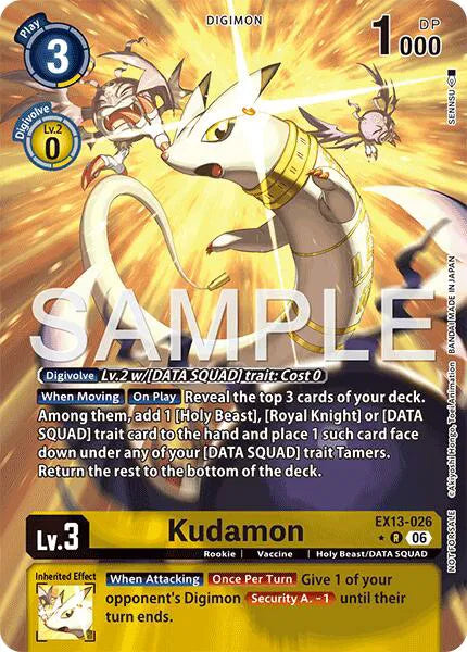 Kudamon (Extended Art) EX13-026 R (Chivalrous XIII)