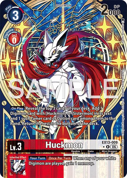 Huckmon (Extended Art) EX13-009 R (Chivalrous XIII)