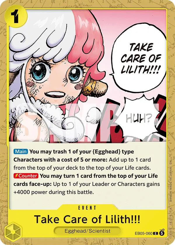 Take Care of Lilith!!! EB05-060 (Extra Booster: One Piece Heroine's Edition Vol. 2)