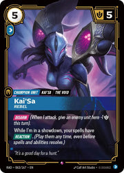 Kai'Sa, Rebel 063/167 (Radiance)