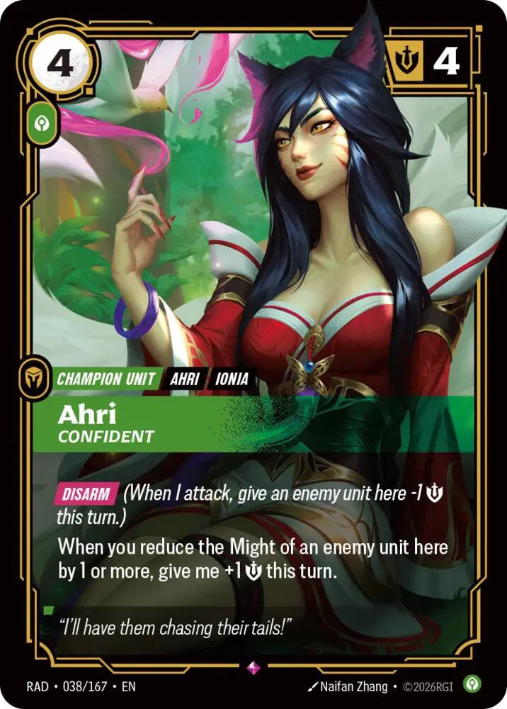 Ahri, Confident 038/167 (Radiance)