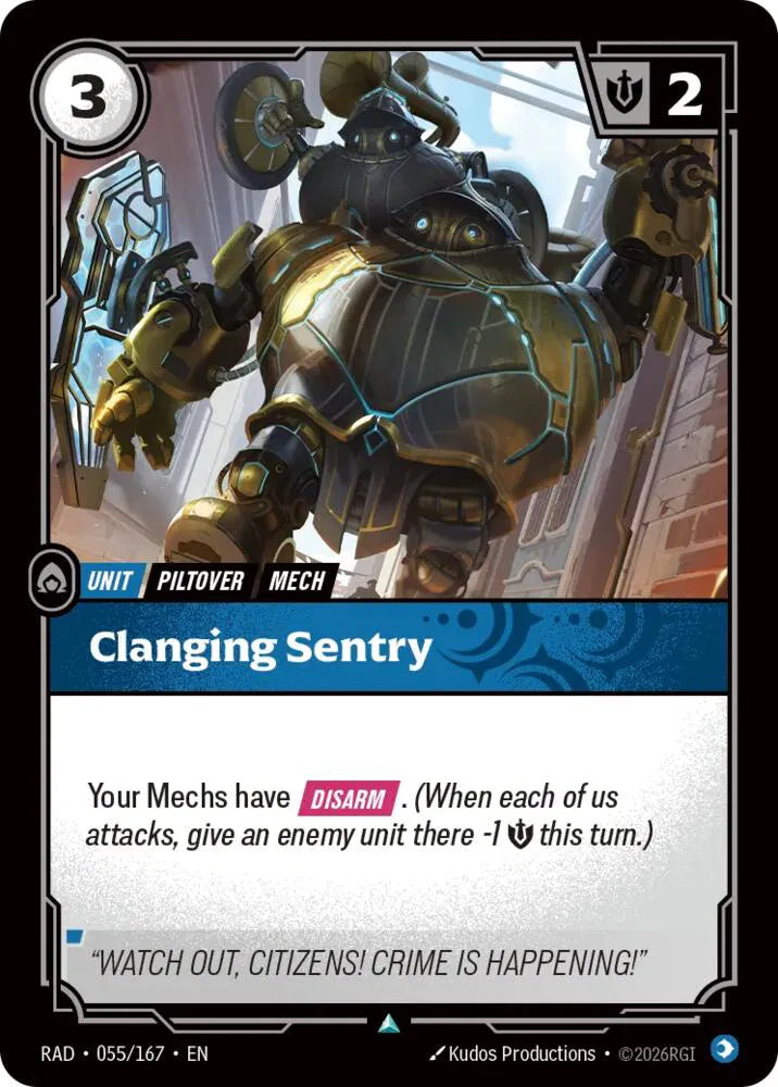 Clanging Sentry 055/167 · Foil (Radiance)
