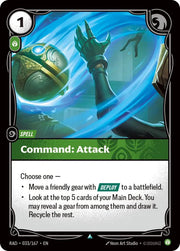 Command: Attack 033/167 · Normal (Radiance)