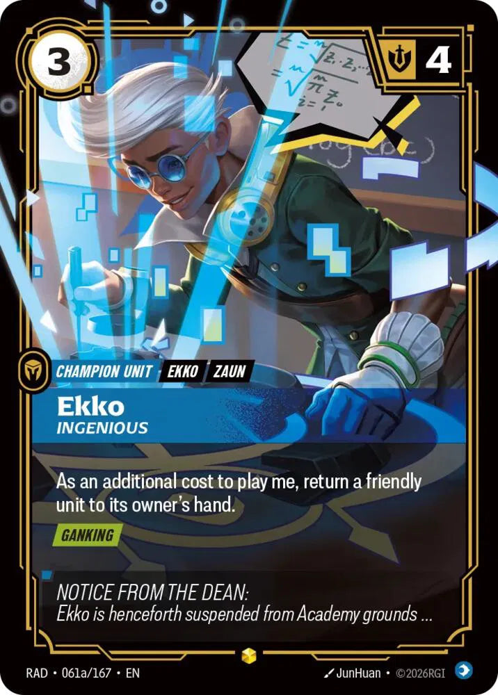 Ekko, Ingenious (Alternate Art) 061a/167 (Radiance)
