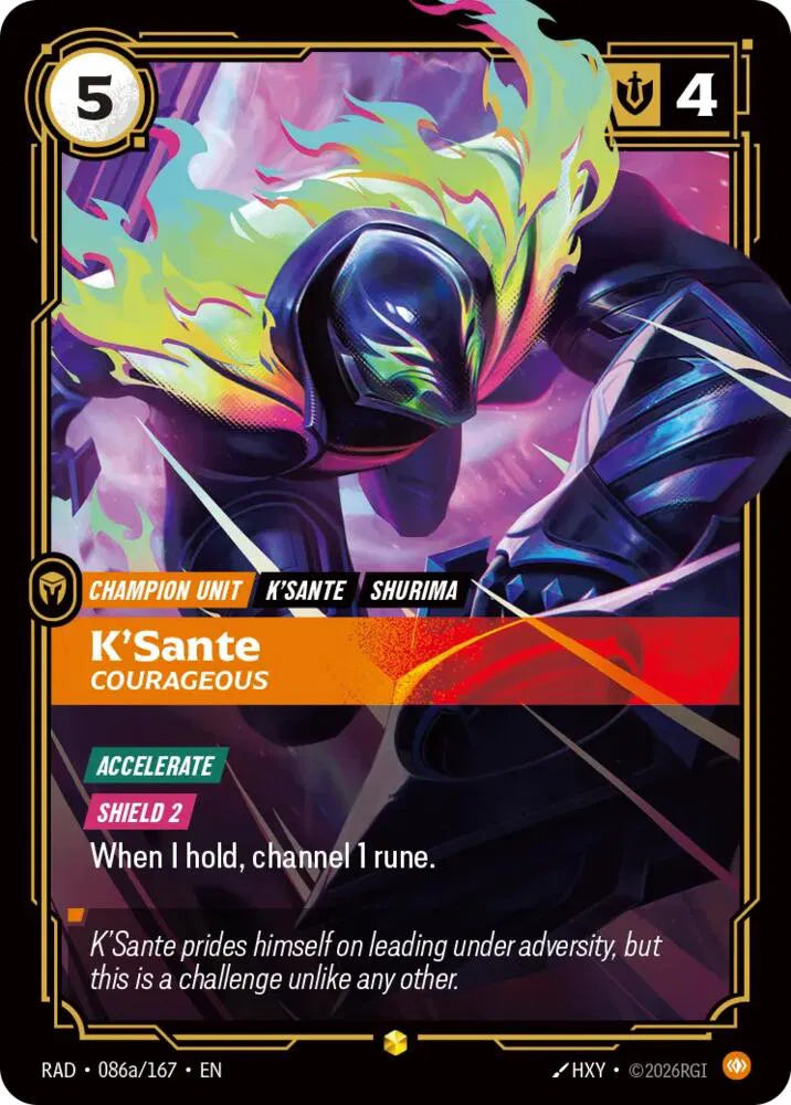 K'Sante, Courageous (Alternate Art) 086a/167 (Radiance)