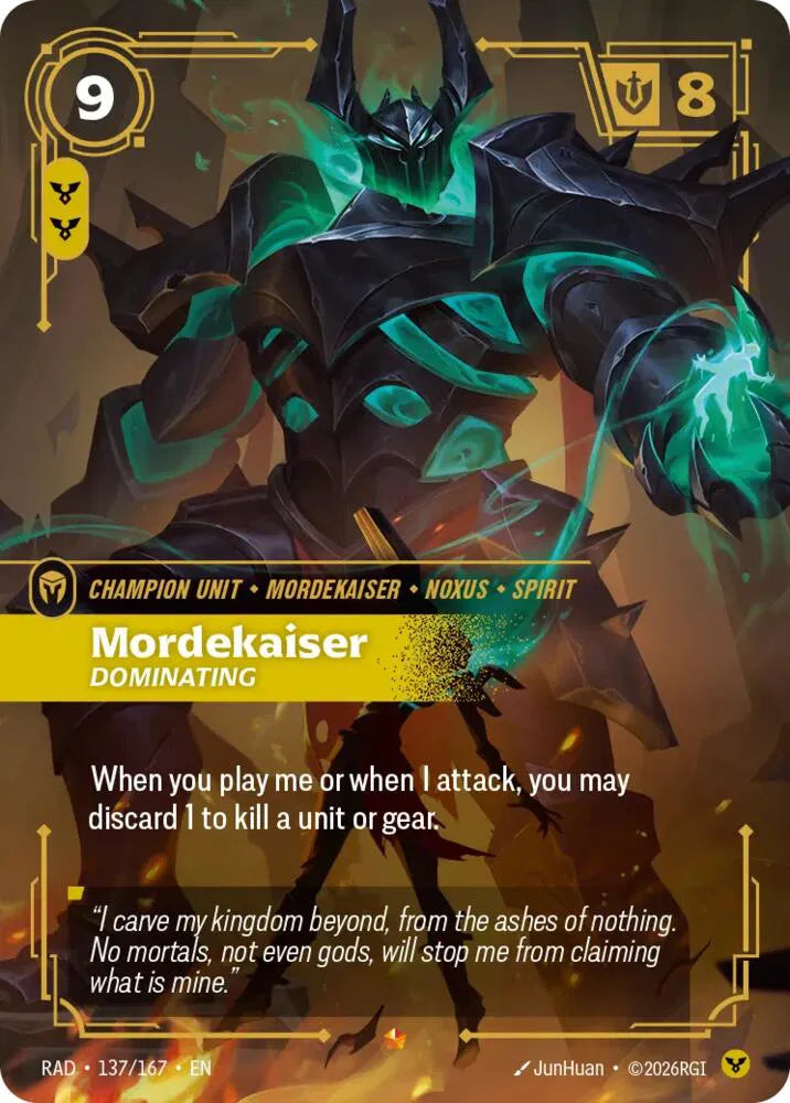 Mordekaiser, Dominating 137/167 (Radiance)