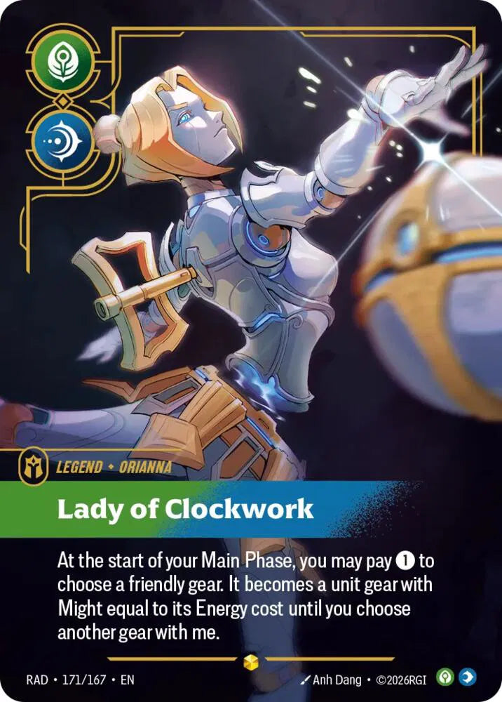Orianna, Lady of Clockwork (Overnumbered) 171/167 (Radiance)