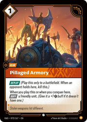 Pillaged Armory 073/167 · Foil (Radiance)