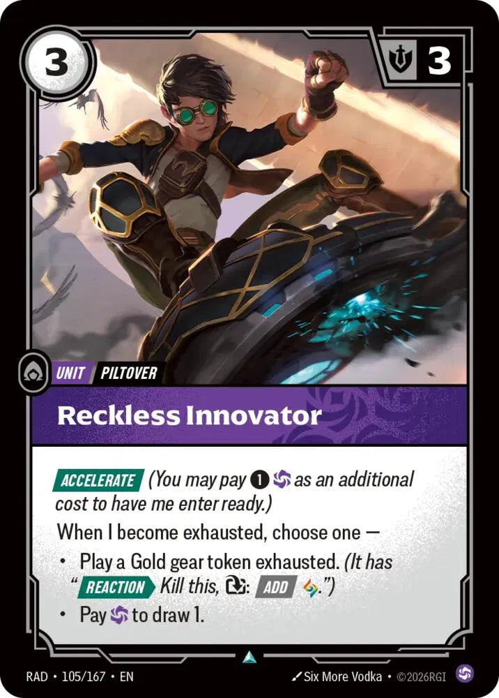 Reckless Innovator 105/167 · Foil (Radiance)
