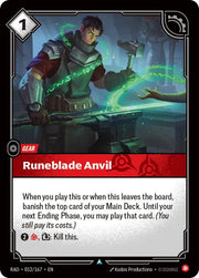 Runeblade Anvil 012/167 · Foil (Radiance)