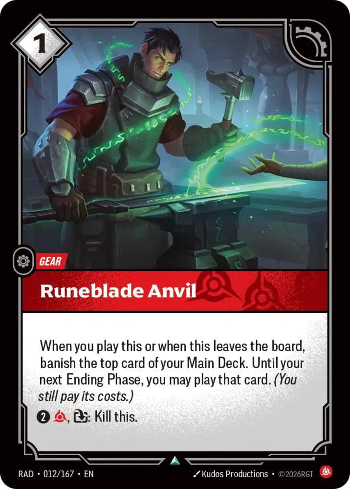 Runeblade Anvil 012/167 · Foil (Radiance)