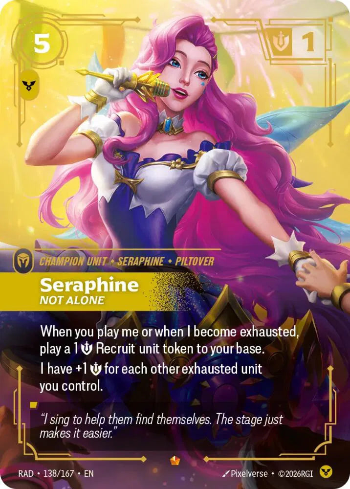 Seraphine, Not Alone 138/167 (Radiance)