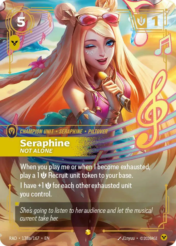 Seraphine, Not Alone (Alternate Art) 138a/167 (Radiance)