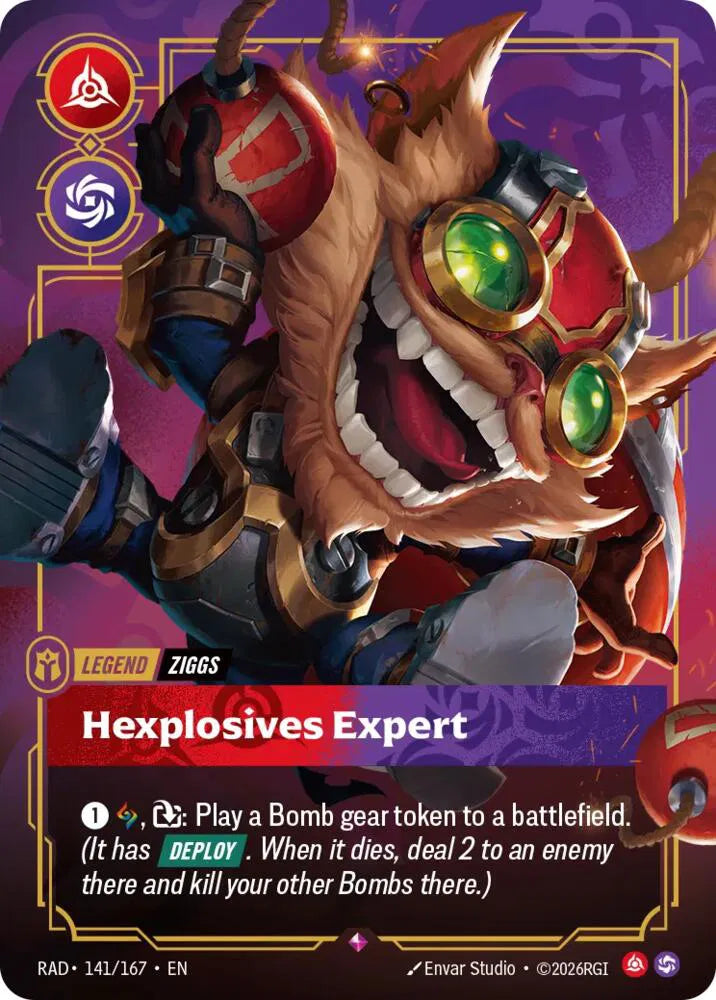 Ziggs, Hexplosives Expert 141/167 (Radiance)