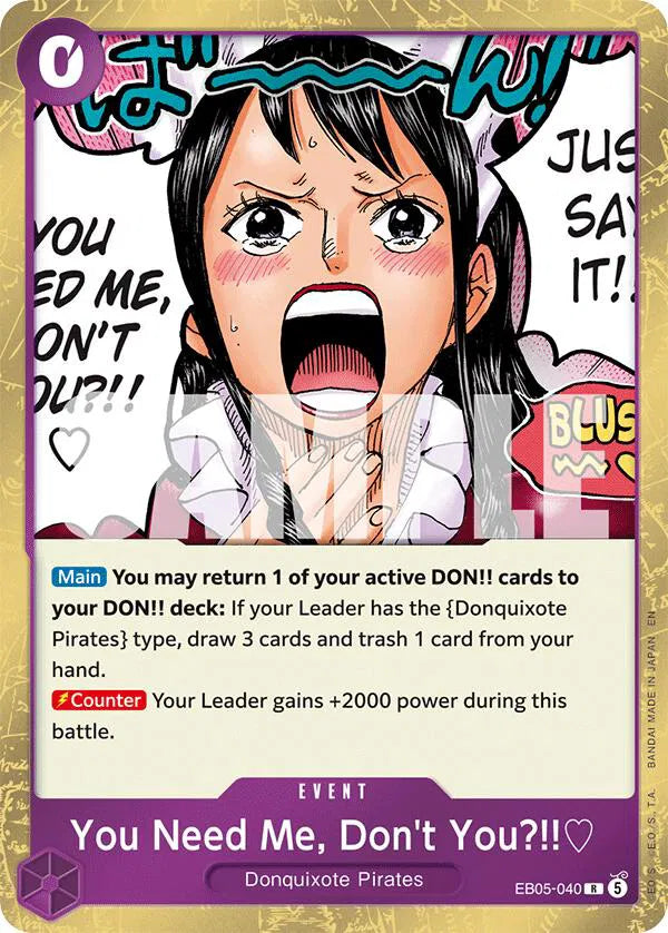 You Need Me, Don't You?!! EB05-040 (Extra Booster: One Piece Heroine's Edition Vol. 2)