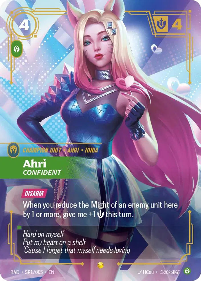 Ahri, Confident (SP) SP1/005 (Radiance)