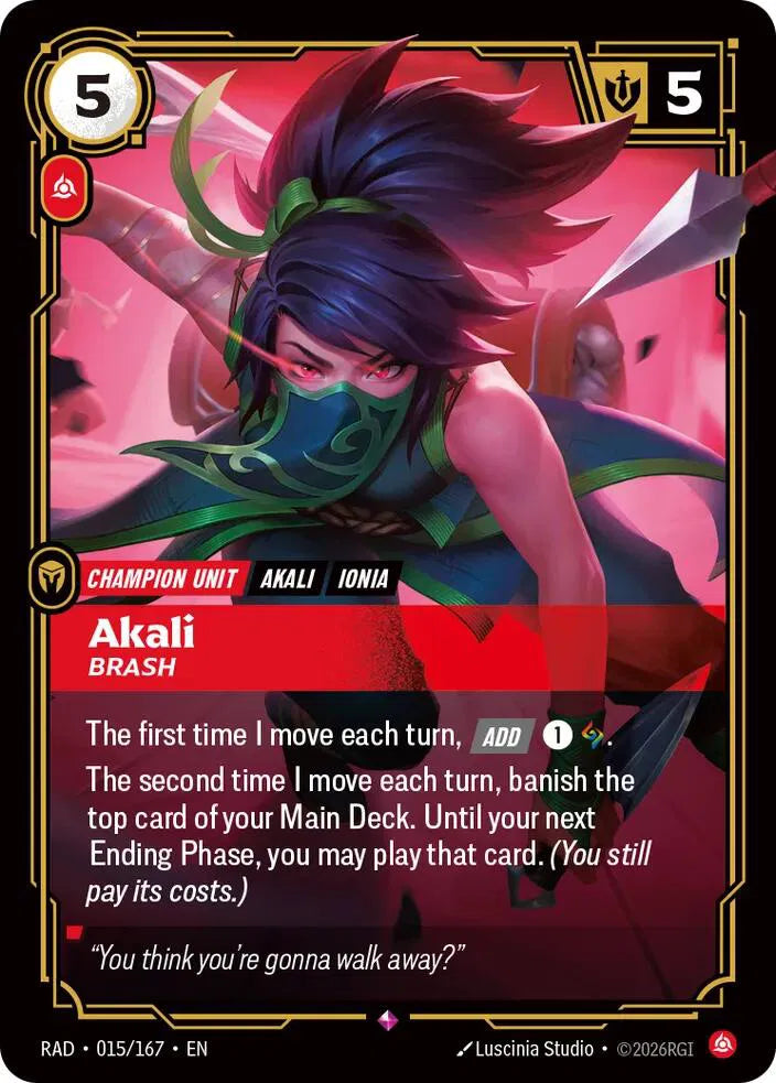 Akali, Brash 015/167 (Radiance)