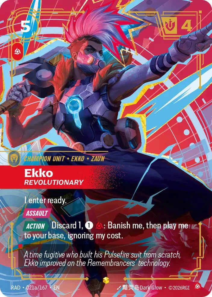 Ekko, Revolutionary (Alternate Art) 021a/167 (Radiance)