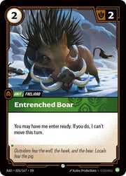 Entrenched Boar 026/167 · Normal (Radiance)