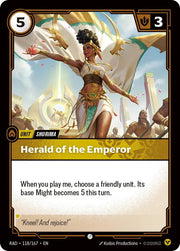 Herald of the Emperor 118/167 · Foil (Radiance)