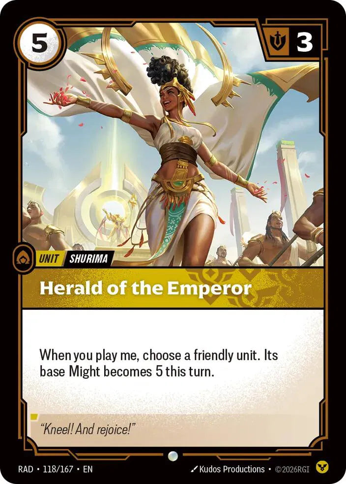 Herald of the Emperor 118/167 · Normal (Radiance)