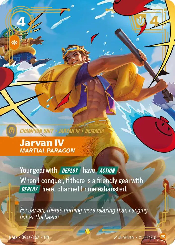 Jarvan IV, Martial Paragon (Alternate Art) 091a/167 (Radiance)