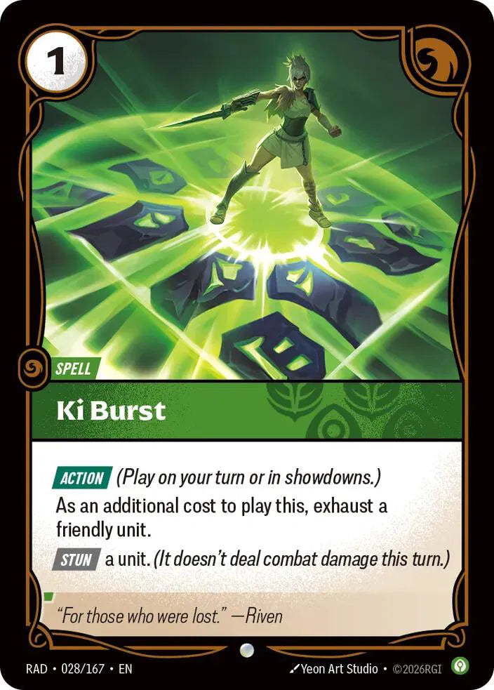 Ki Burst 028/167 · Foil (Radiance)