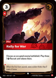 Rally for War 007/167 · Normal (Radiance)