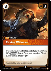 Raving Witness 074/167 · Foil (Radiance)